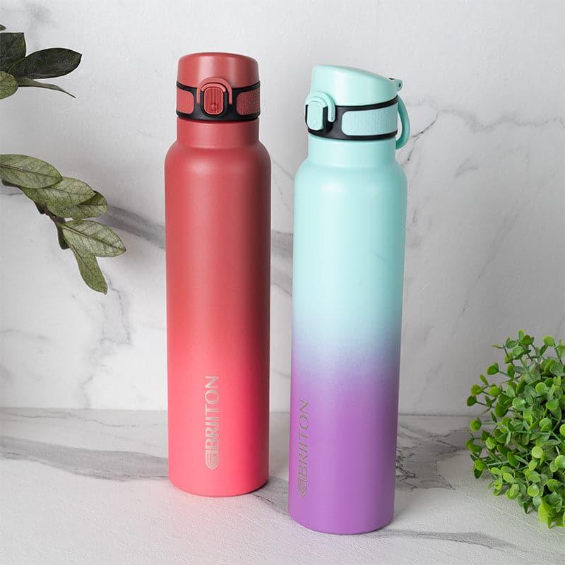 Buy Magi Muse 1000 ML Hot & Cold Thermos Water Bottle (Purple & Red) - Set Of Two Bottle from Vaaree