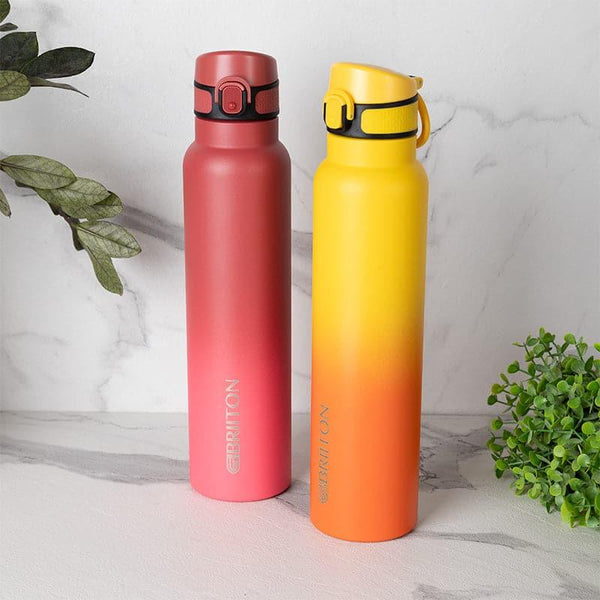 Buy Magi Muse 1000 ML Hot & Cold Thermos Water Bottle (Red & Yellow) - Set Of Two Bottle from Vaaree