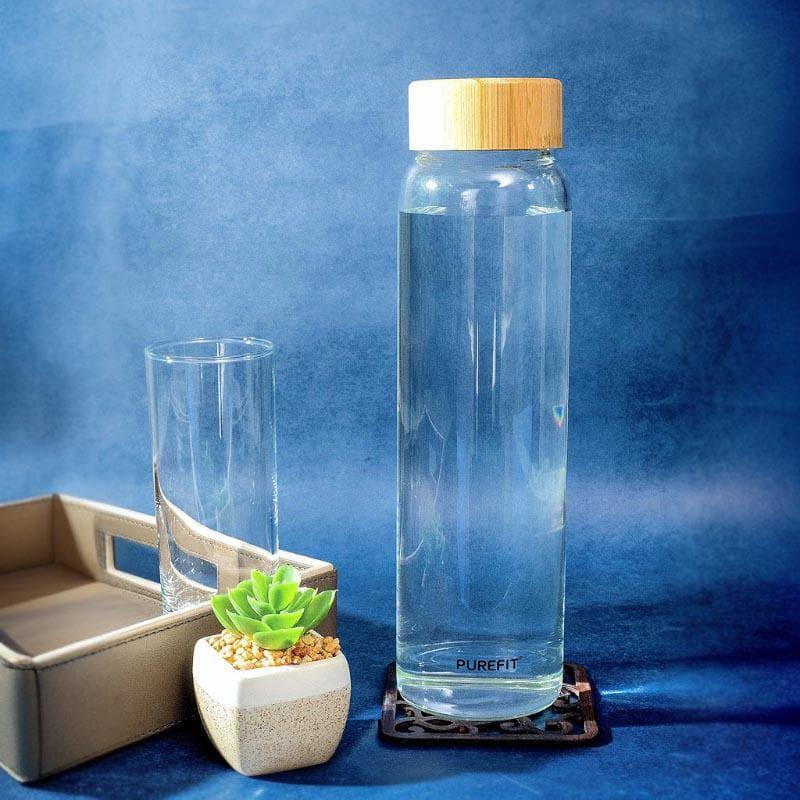 Bottle - Primrose Glass Bottle With Wooden Lid