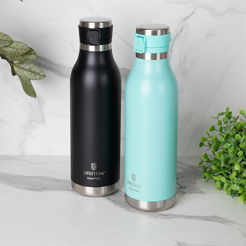 Buy Pristine Sip 750 ML Hot & Cold Thermos Water Bottle (Black & Green) - Set Of Two Bottle from Vaaree