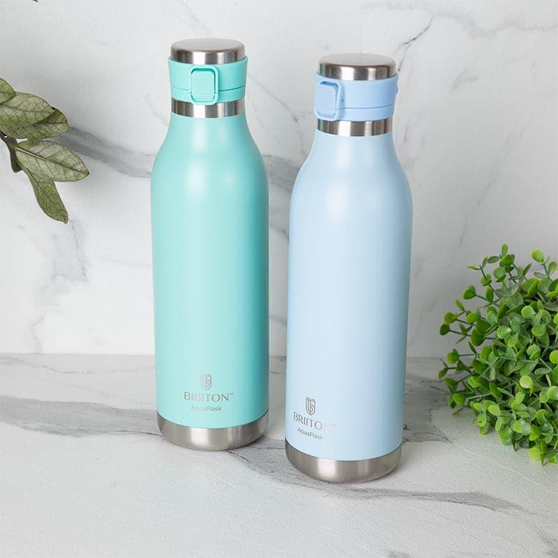 Bottle - Pristine Sip 750 ML Hot & Cold Thermos Water Bottle (Green & Blue) - Set Of Two