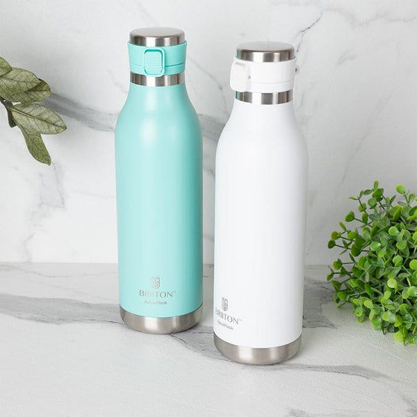 Buy Pristine Sip 750 ML Hot & Cold Thermos Water Bottle (Green & White) - Set Of Two Bottle from Vaaree