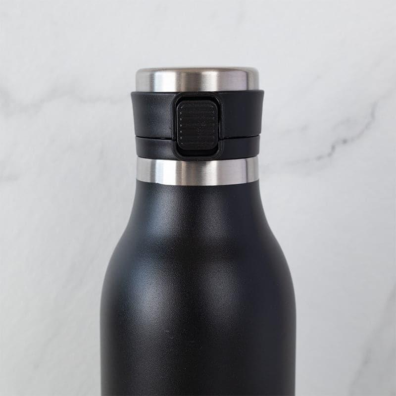 Bottle - Pristine Sip Hot & Cold Thermos Water Bottle (Black) - 750 ML