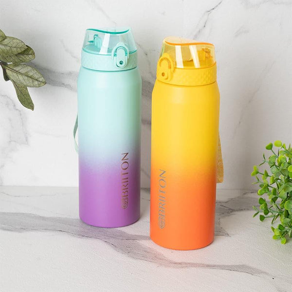 Buy Bottle - Quench Calm 750 ML Hot & Cold Thermos Water Bottle (Purple & Yellow) - Set Of Two at Vaaree online