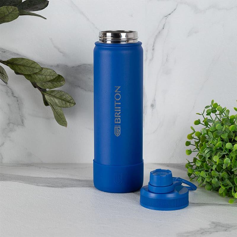 Buy Quench Chic 750 ML Hot & Cold Thermos Water Bottle (Black & Blue) - Set Of Two Bottle from Vaaree