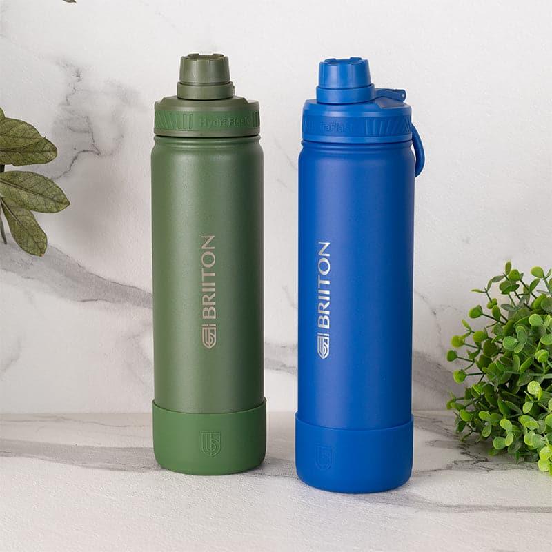 Buy Quench Chic 750 ML Hot & Cold Thermos Water Bottle (Green & Blue) - Set Of Two Bottle from Vaaree