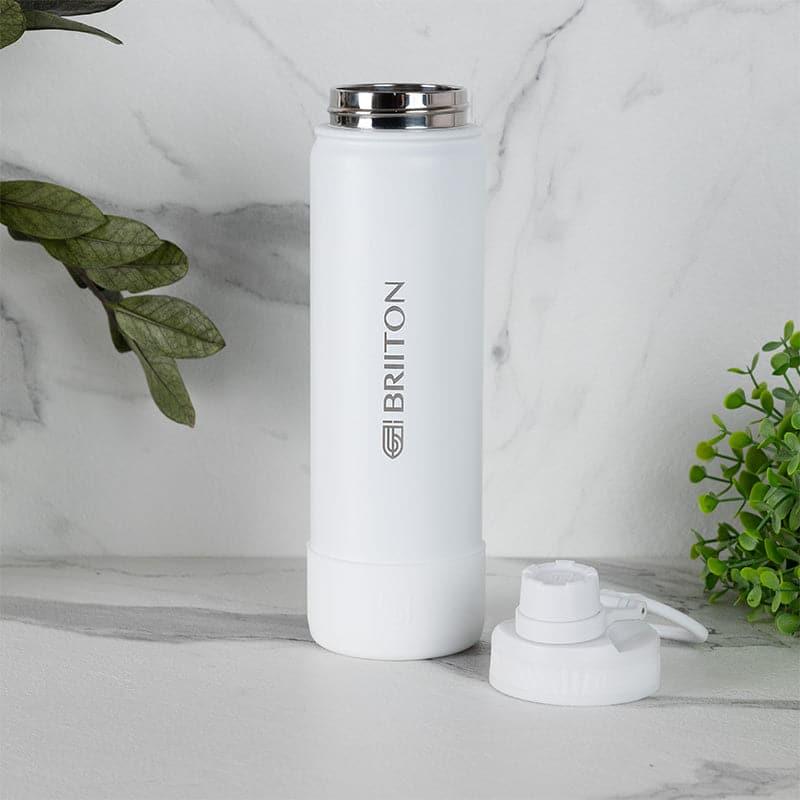 Buy Quench Chic 750 ML Hot & Cold Thermos Water Bottle (White & Green) - Set Of Two Bottle from Vaaree