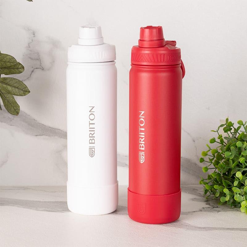 Buy Quench Chic 750 ML Hot & Cold Thermos Water Bottle (White & Red) - Set Of Two Bottle from Vaaree