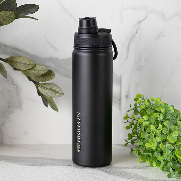 Buy Quench Chic Hot & Cold Thermos Water Bottle (Black) - 750 ML Bottle from Vaaree