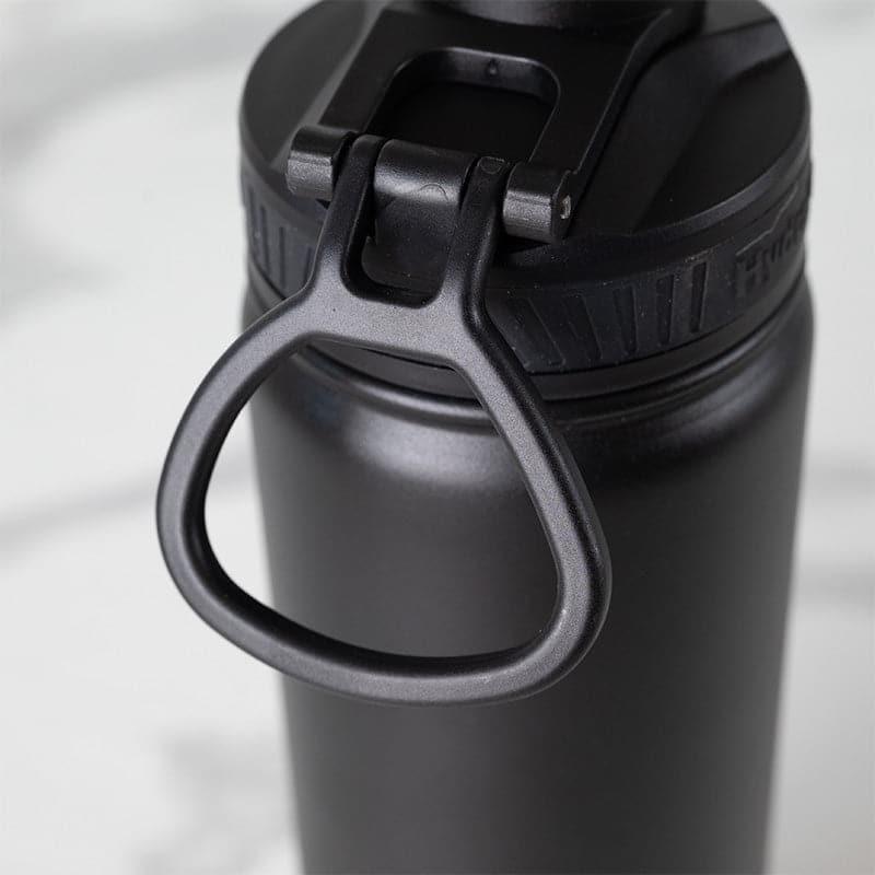 Bottle - Quench Chic Hot & Cold Thermos Water Bottle (Black) - 750 ML