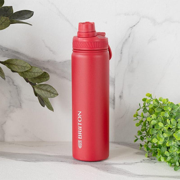 Bottle - Quench Chic Hot & Cold Thermos Water Bottle (Red) - 750 ML