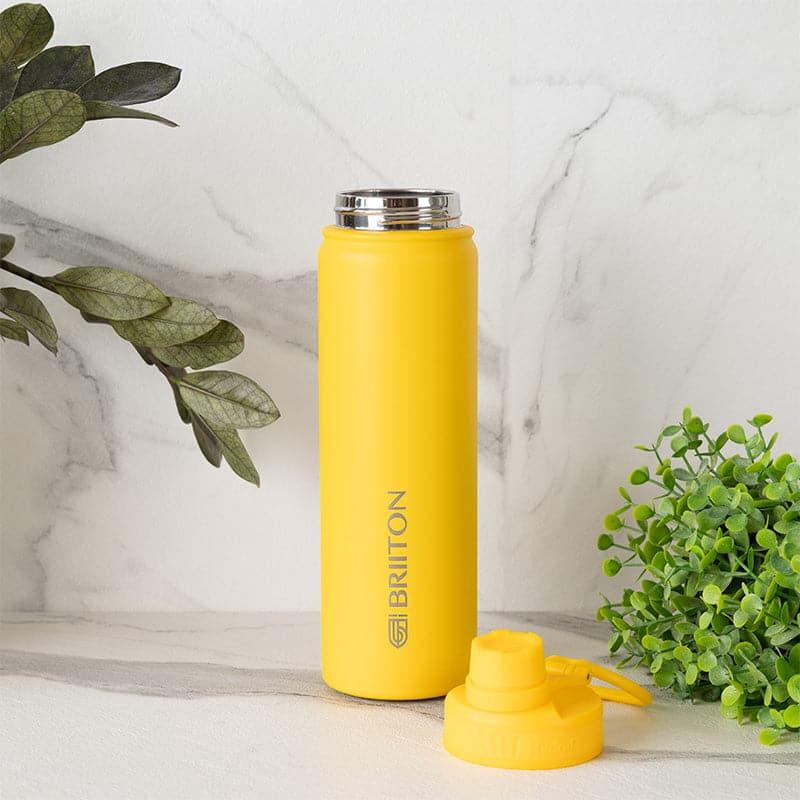 Bottle - Quench Chic Hot & Cold Thermos Water Bottle (Yellow) - 750 ML