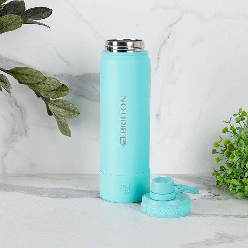 Buy Quench Pal 750 ML Hot & Cold Thermos Water Bottle (Black & Sky Blue) - Set Of Two Bottle from Vaaree