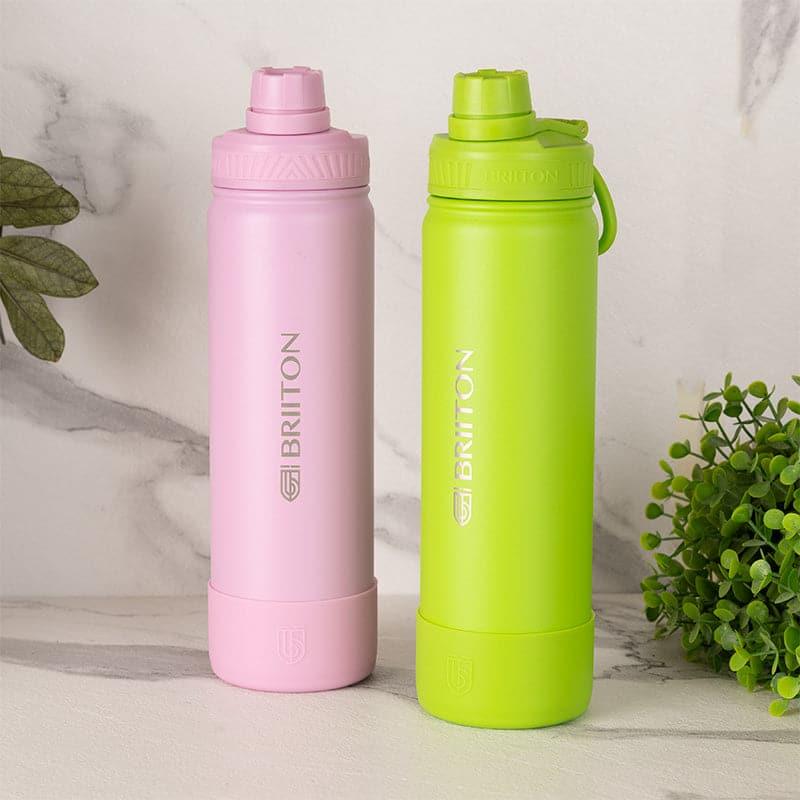 Buy Quench Pal 750 ML Hot & Cold Thermos Water Bottle (Pink & Green) - Set Of Two Bottle from Vaaree