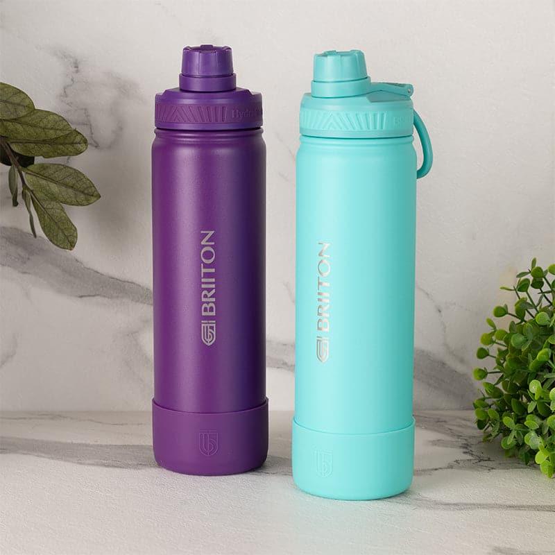 Buy Quench Pal 750 ML Hot & Cold Thermos Water Bottle (Purple & Sky Blue) - Set Of Two Bottle from Vaaree