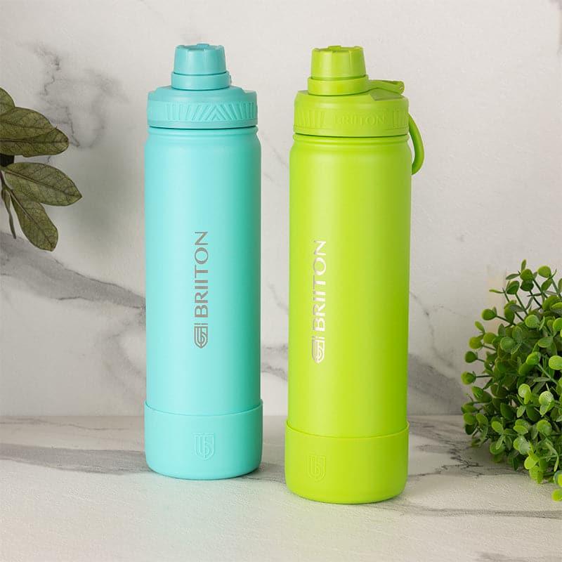 Buy Quench Pal 750 ML Hot & Cold Thermos Water Bottle (Sky Blue & Green) - Set Of Two Bottle from Vaaree