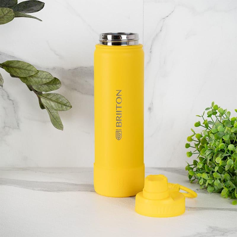 Buy Quench Pal 750 ML Hot & Cold Thermos Water Bottle (Sky Blue & Yellow) - Set Of Two Bottle from Vaaree