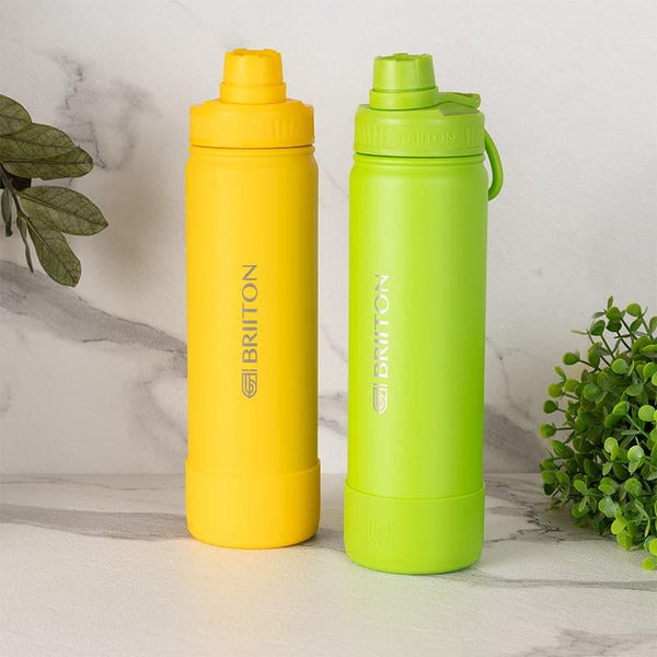 Bottle - Quench Pal 750 ML Hot & Cold Thermos Water Bottle (Yellow & Green) - Set Of Two