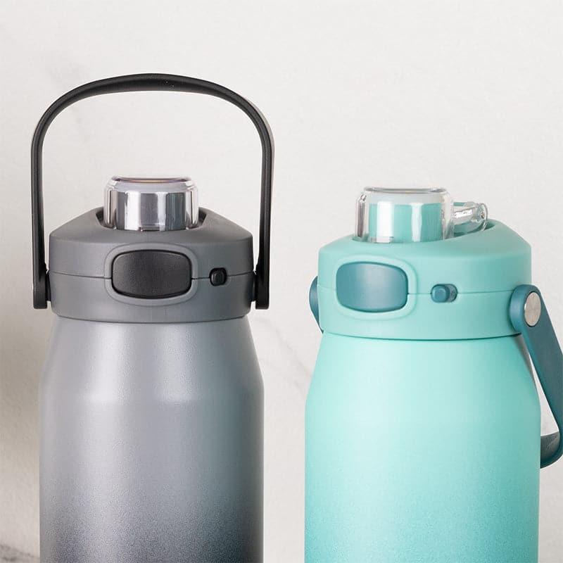 Bottle - Refresh Sip 750 ML Hot & Cold Thermos Water Bottle (Black & Blue) - Set Of Two