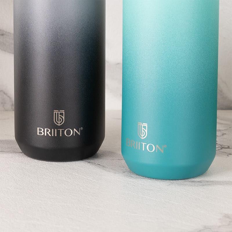 Bottle - Refresh Sip 750 ML Hot & Cold Thermos Water Bottle (Black & Blue) - Set Of Two