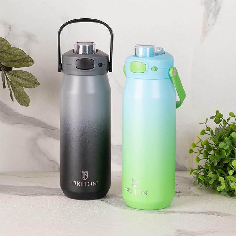 Buy Refresh Sip 750 ML Hot & Cold Thermos Water Bottle (Black & Green) - Set Of Two Bottle from Vaaree