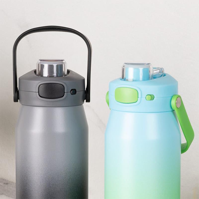 Buy Refresh Sip 750 ML Hot & Cold Thermos Water Bottle (Black & Green) - Set Of Two Bottle from Vaaree