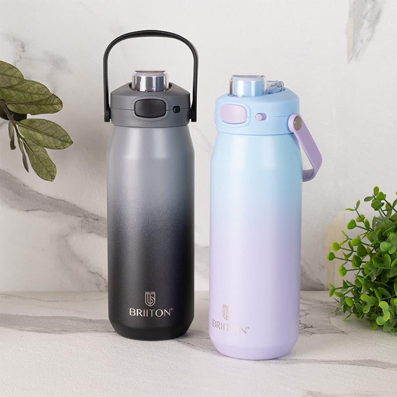 Buy Refresh Sip 750 ML Hot & Cold Thermos Water Bottle (Black & Purple) - Set Of Two Bottle from Vaaree