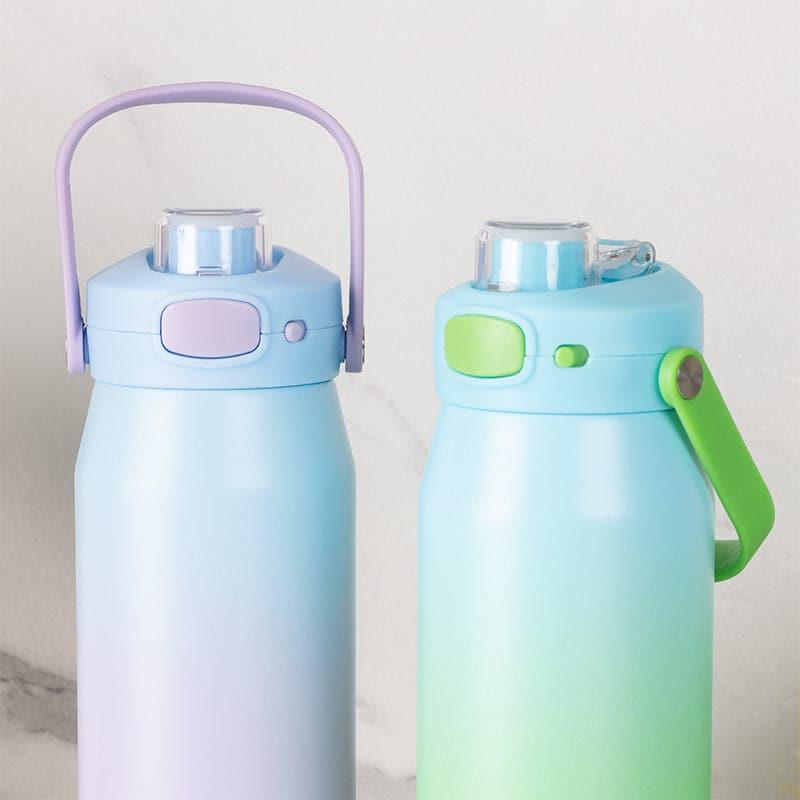 Buy Refresh Sip 750 ML Hot & Cold Thermos Water Bottle (Green & Purple) - Set Of Two Bottle from Vaaree