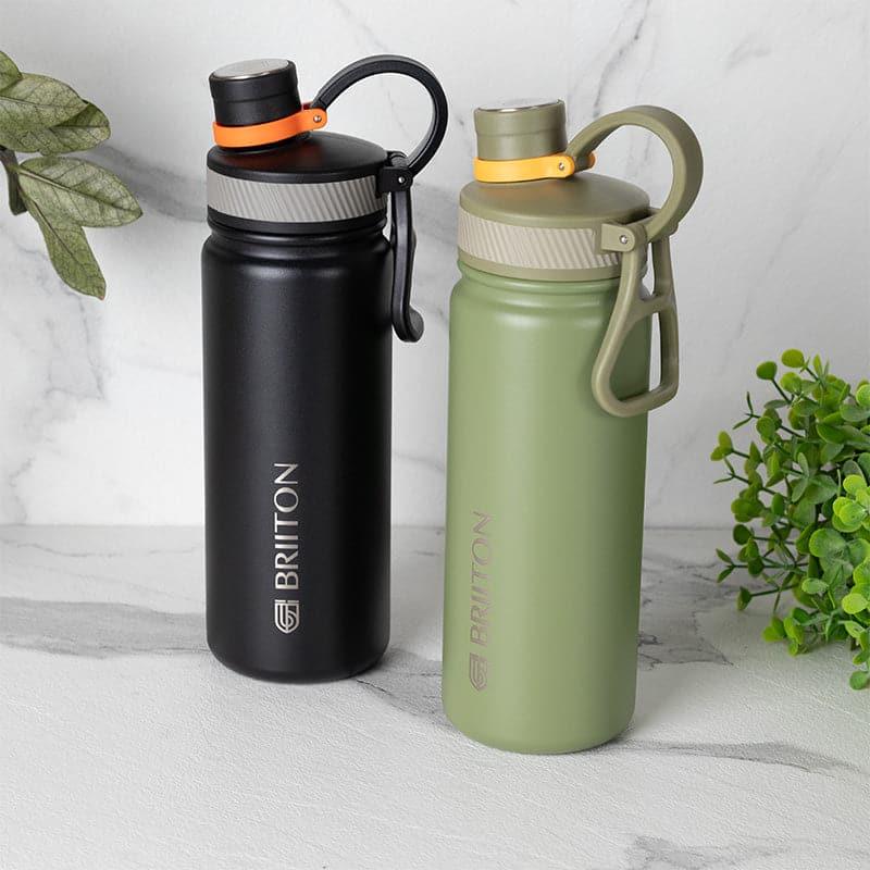 Buy Savour Sip 750 ML Hot & Cold Thermos Water Bottle (Black & Green) - Set Of Two Bottle from Vaaree