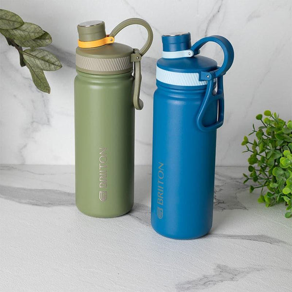Bottle - Savour Sip 750 ML Hot & Cold Thermos Water Bottle (Green & Blue) - Set Of Two