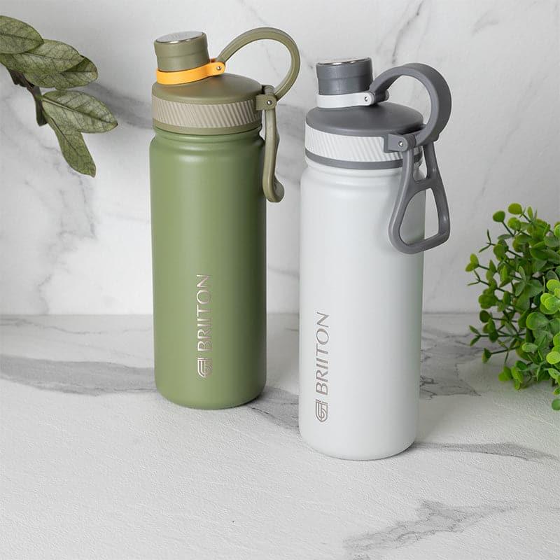 Buy Savour Sip 750 ML Hot & Cold Thermos Water Bottle (Green & Grey) - Set Of Two Bottle from Vaaree