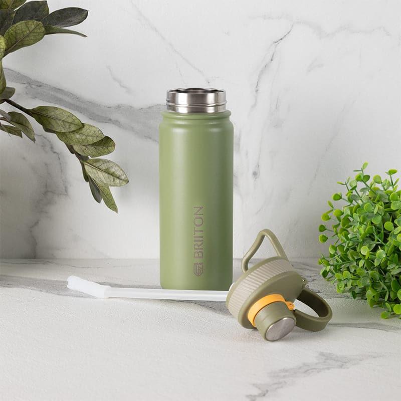 Buy Savour Sip 750 ML Hot & Cold Thermos Water Bottle (Green & Grey) - Set Of Two Bottle from Vaaree