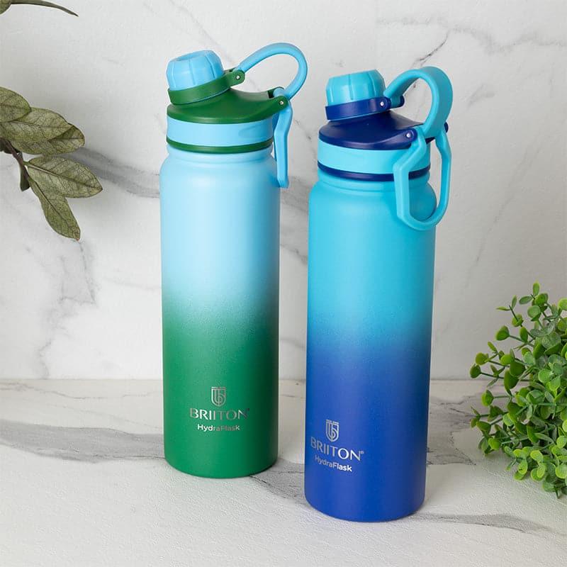 Buy Serene Sip 800 ML Hot & Cold Thermos Water Bottle (Green & Blue) - Set Of Two Bottle from Vaaree