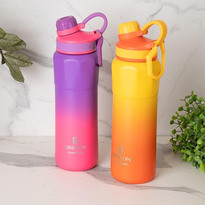 Buy Serene Sip 800 ML Hot & Cold Thermos Water Bottle (Pink & Yellow) - Set Of Two Bottle from Vaaree