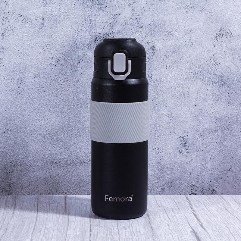 Bottle - Sip & Chill Water Bottle (Black) - 600 ML