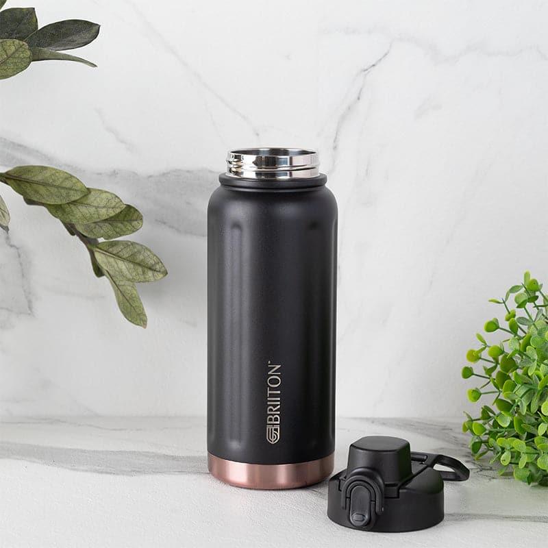 Buy Sip Bliss 750 ML Hot & Cold Thermos Water Bottle (Black & Grey) - Set Of Two Bottle from Vaaree