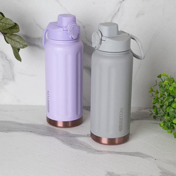 Buy Sip Bliss 750 ML Hot & Cold Thermos Water Bottle (Purple & Grey) - Set Of Two Bottle from Vaaree