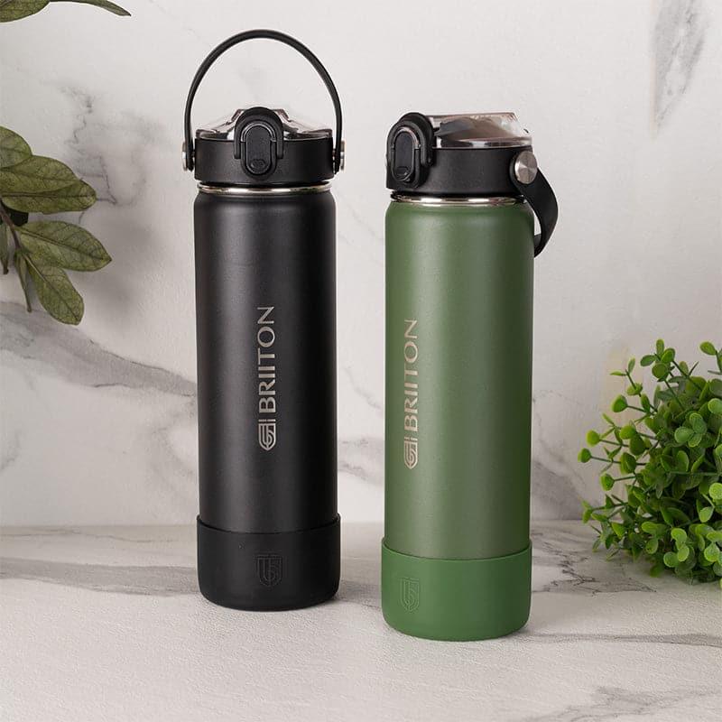 Buy Sip Master 750 ML Water Bottle (Black & Green) - Set Of Two Bottle from Vaaree