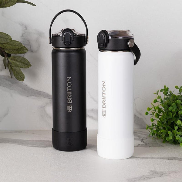 Buy Sip Master 750 ML Water Bottle (Black & White) - Set Of Two Bottle from Vaaree