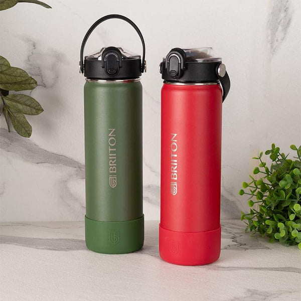 Buy Sip Master 750 ML Water Bottle (Green & Red) - Set Of Two Bottle from Vaaree