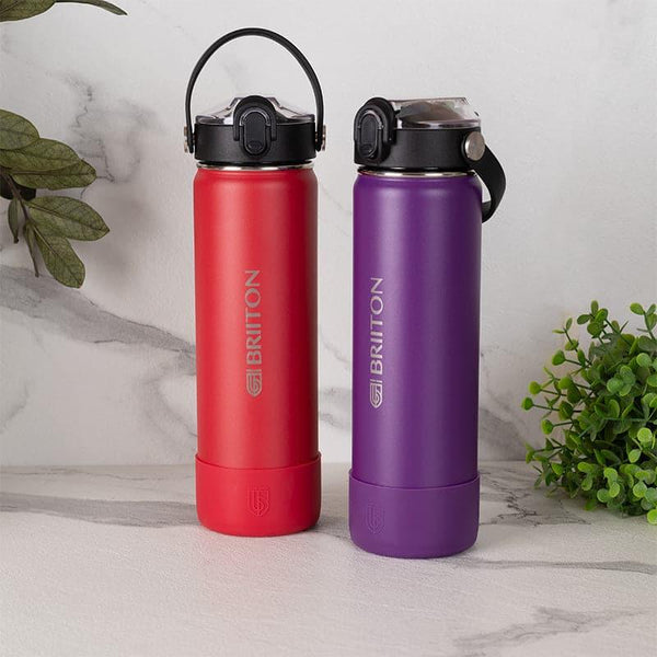 Buy Sip Master 750 ML Water Bottle (Red & Purple) - Set Of Two Bottle from Vaaree