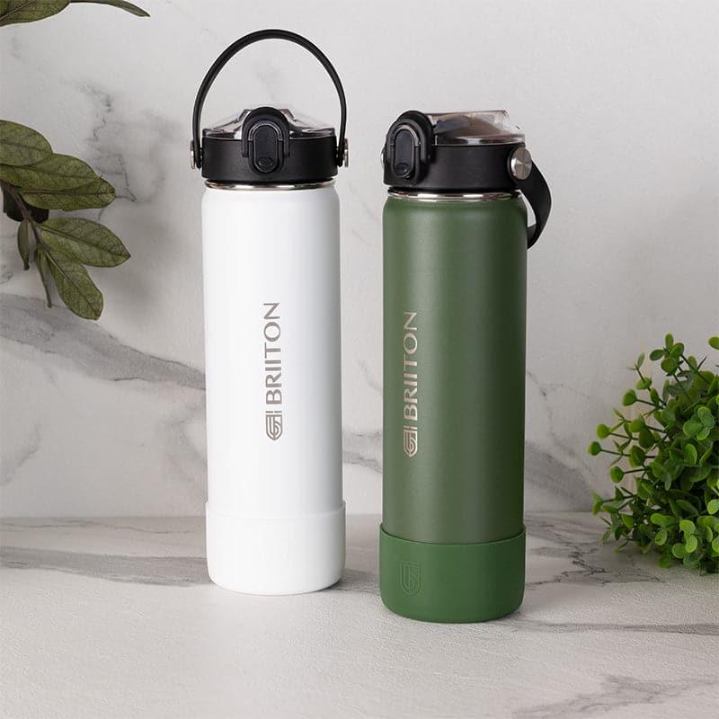 Buy Sip Master 750 ML Water Bottle (White & Green) - Set Of Two Bottle from Vaaree