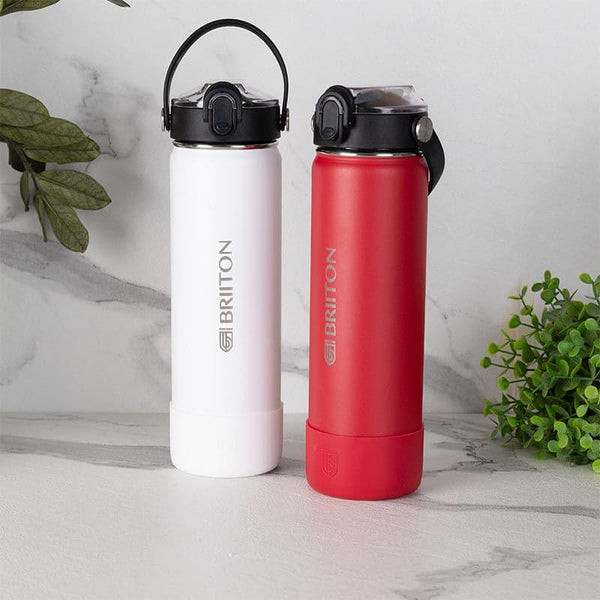 Buy Sip Master 750 ML Water Bottle (White & Red) - Set Of Two Bottle from Vaaree