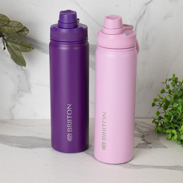 Buy Sip Slay 750 ML Hot & Cold Thermos Water Bottle (Purple & Pink) - Set Of Two Bottle from Vaaree