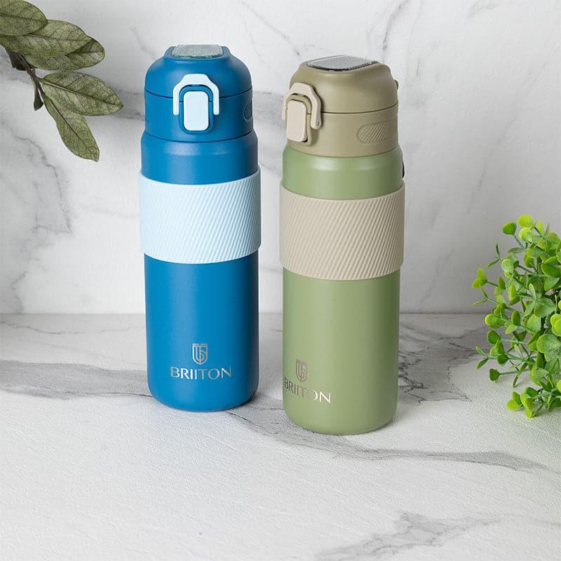 Buy Speed 650 ML Hot & Cold Thermos Water Bottle (Blue & Green) - Set Of Two Bottle from Vaaree