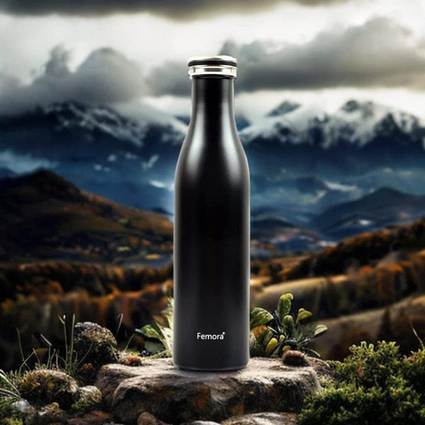 Buy Stainless Steel Bottle - Black Bottle from Vaaree