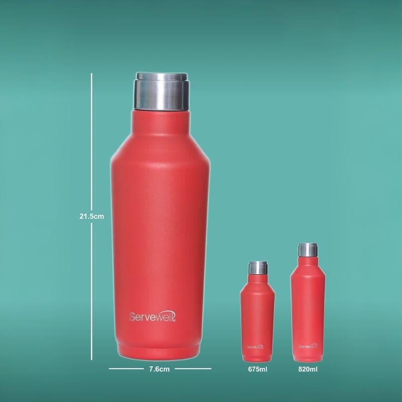 Bottle - Steel Chill Bottle (675 ML) - Fuji Red