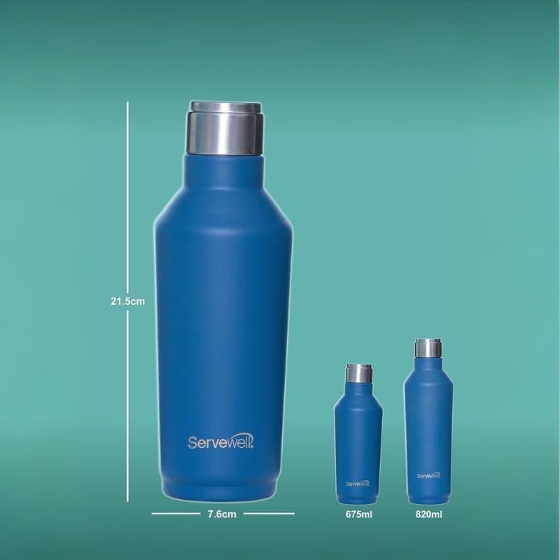 Bottle - Steel Chill Bottle (675 ML) - Imperial Blue