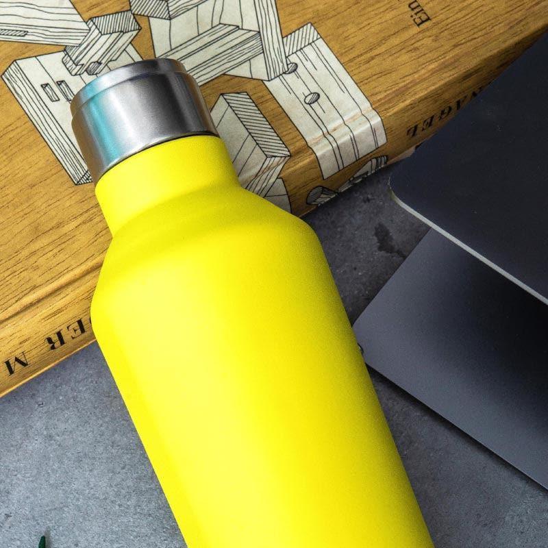 Buy Steel Chill Bottle (675 ML) - Lemon Yellow Bottle from Vaaree