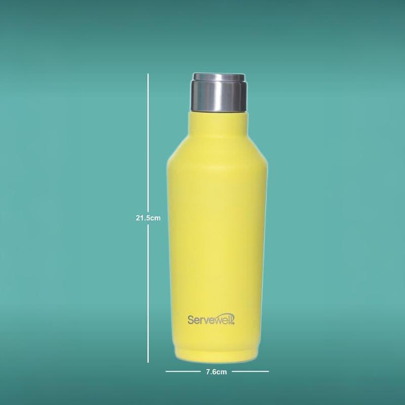 Buy Steel Chill Bottle (675 ML) - Lemon Yellow Bottle from Vaaree